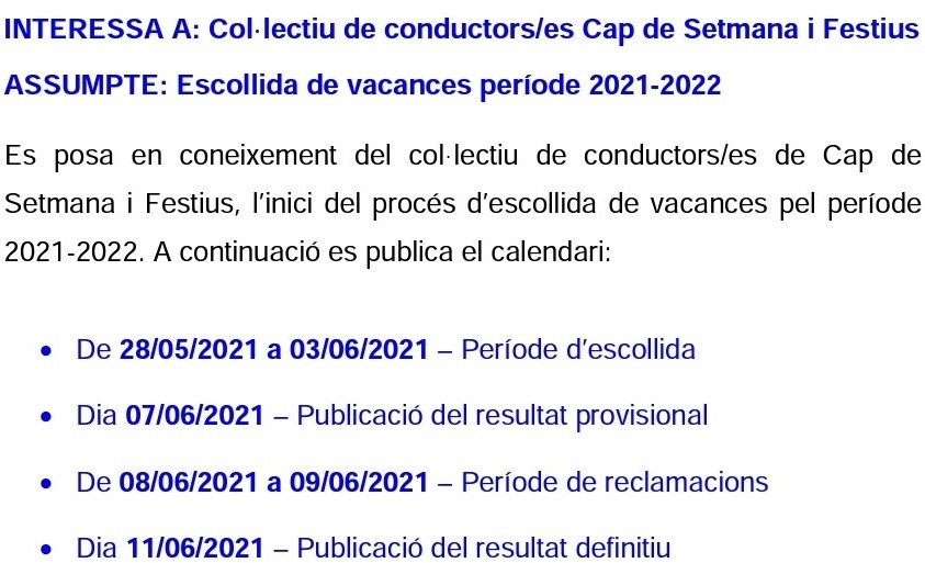 Calendario
